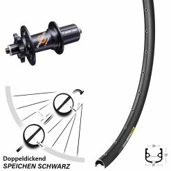27,5 Zoll DT Swiss 350 Schnellspanner Mavic XM 824 Hinterrad 11-fach