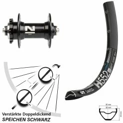 Dt-swiss DT Swiss H 552 Vorderrad 29 Zoll Novatec D041SB 6-loch