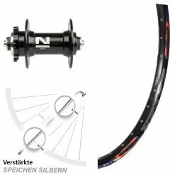 Novatec D041 DRC ZZYZX Disc Vorderrad 26 Zoll 6-Loch