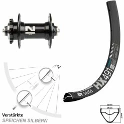 Dt-swiss Novatec D041 DT Swiss HX 491 Vorderrad 27,5 Zoll 6-Loch
