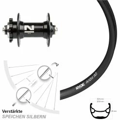 Vorderrad Ryde Andra 321 Disc 29 Zoll 6-loch Novatec D041SB Schnellspanner