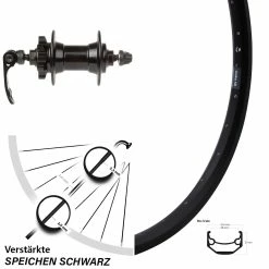 28-29 Zoll Vorderrad Novatec Nabe 6-Loch Ryde Andra 40 Disc