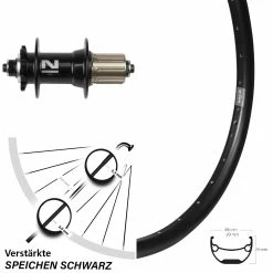 27,5 Zoll Hinteres Rad Ryde Andra 29 Mit Novatec D042 Nabe