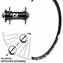 Mach1 Vorderrad 26 Zoll Mach 1 Magma Disc Novatec D041SB 6-loch