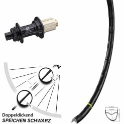 KX-G Nabe Steckachse 12x142 Mm 11-fach Mavic A 1022 Hinterrad 28 Zoll Centerlock