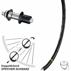 28 Zoll Hinterrad Mavic A 1022 Mit Shimano FH-RS770 Nabe 12x142 Mm 11-fach