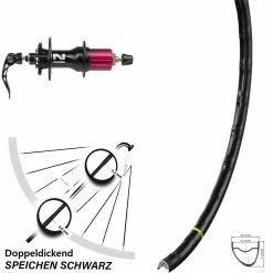 Hinterrad 11-fach Novatec D792SB Superlight 6-loch Disc Mavic A 1022