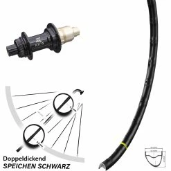 Hinterrad Mavic A 1022 KX-G Nabe Centerlock 12/142 SRAM XD-R 12-fach