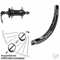 Exal DC 19 Vorderrad 28-29 Zoll Mit Novatec 6-Loch Nabe Schnellspanner