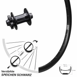 Vorderrad 27,5 Zoll 15x100 Mm Steckachse Formula DHDC-71 Ryde Andra 29 6-Loch