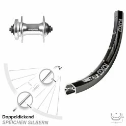 28 Zoll Vorderrad Formula DC-21 Exal DC 19 Für 6-Loch Schnellspanner