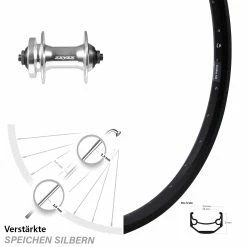 Ryde Andra 40 Disc-Vorderrad 20 Zoll Mit Formula DC-21 Nabe Silbern