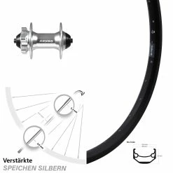 Zzyzx Nabe Schwarz Ryde Andra 40 Disc Vorderrad 26 Zoll Für 6-Loch