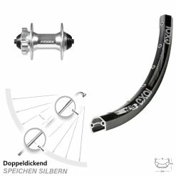 28 Zoll Vorderrad Formula DC-61 Exal DC 19 Für 6-Loch Schnellspanner