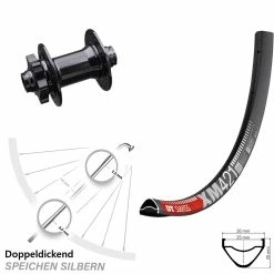 Dt-swiss 29 Zoll Vorderrad 15/100 Mm DT Swiss XM 421 Formula DHDC-71 Nabe 6-loch