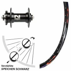 Vorderrad 26 Zoll DRC 28-559 Disc Novatec D041SB 6-loch