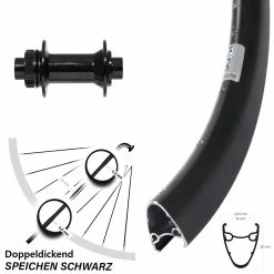 28-29 Zoll Vorderrad Ryde Dutch 19 Nabe Formula Steckachse 15/100 Mm Centerlock