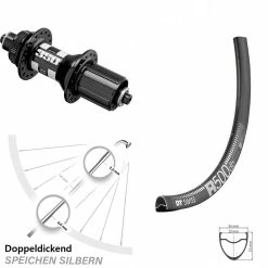Dt-swiss 350 DT Swiss R 500 Hinteres Rad 28 Zoll Für Schnellspanner 11-fach Centerlock