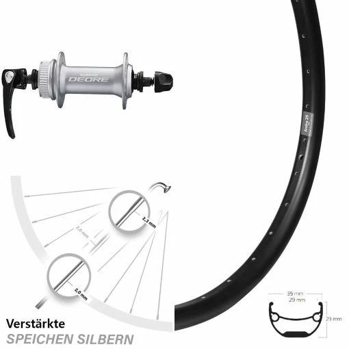 26 Zoll Laufrad Shimano Deore HB-M6000 Ryde Andra 29 Für Centerlock -für Gravelbike Verkaufsladen 8255064