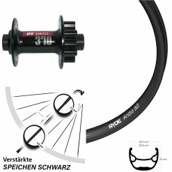 Ryde Andra 321 Vorderrad 26 Zoll Mit DT Swiss 370 Nabe 15/100