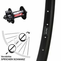 Ryde Rival 30 Disc Vorderrad 27,5 Zoll DT Swiss 370 Nabe 5/100 Mm