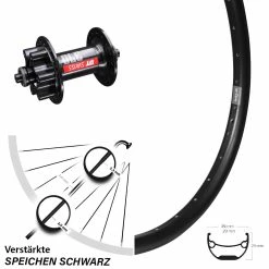 Ryde Andra 29 Zoll Vorderrad DT Swiss 370 Schnellspanner 5/100 Mm