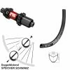 Dt-swiss RR 481 DT Swiss 240 Straightpull Centerlock Hinterrad 28 Zoll Für Steckachse