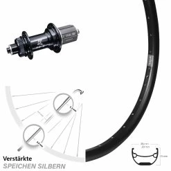 Hinterrad Ryde Andra 29 Zoll KX-GS Hinterradnabe 5x135 Mm Centerlock