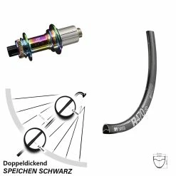 Dt-swiss 28 Zoll Hinteres Rad DT Swiss R 470 DB Mit KX-G Oilslick Steckachse 12x142 Mm 11-fach Nabe
