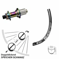 Dt-swiss DT Swiss G 540 Hinteres Rad 28-29 Zoll Nabe KX-G Oilslick 12x142 Mm