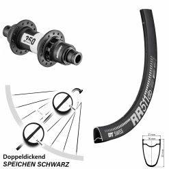Dt-swiss Hinterrad Road Disc 350 DT Swiss RR 511 Sram XDR 12-fach Centerlock Steckachse