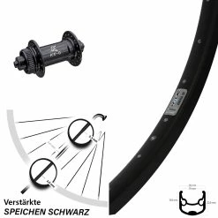 28 Zoll Vorderrad Ryde Andra 30 Disc Verstärkt KX-G Für Schnellspanner Nabe