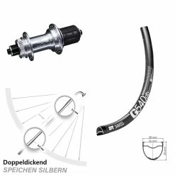 Dt-swiss DT Swiss G 540 Hinterrad Gravel Disc KX-GS Centerlock Nabe