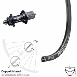 Dt-swiss 28 Zoll Hinterrad DT Swiss R 460 DB Mit KX-GS 5x135 Mm Centerlock Nabe