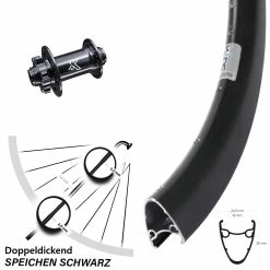 Ryde Dutch 19 Vorderrad 28 Zoll Für 6-Loch KX-M Nabe Steckachse