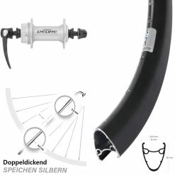 28/29 Zoll Ryde Dutch 19 Disc Vorderrad Hochprofil Mit Shimano Deore HB-M595 Nabe