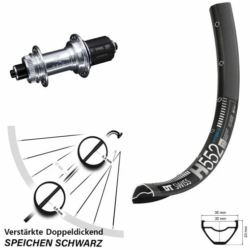 Dt-swiss 27,5 Zoll Hinterrad Mit KX-GS 5x135 Verstärkt Centerlock DT Swiss H 552 5 Dt-swiss 27,5 Zoll Hinterrad Mit KX-GS 5x135 Verstärkt Centerlock DT Swiss H 552 -für Gravelbike Verkaufsladen 8258960