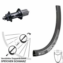 Dt-swiss 28 Zoll Hinteres Rad DT Swiss RR 521 DB Mit Verstärkter KX-GS 5x135 Centerlock Nabe