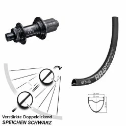 Dt-swiss 28 Zoll Hinterrad Road Disc KX-GS 12x142 Centerlock DT Swiss RR 481 DB Shimano 11-fach