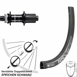 Dt-swiss Shimano 105 DT Swiss RR 521 DB Hinteres Rad 28 Zoll Centerlock Steckachse