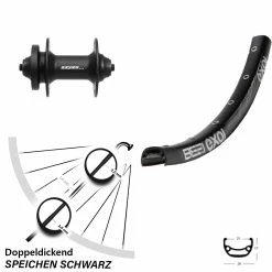 28-29 Zoll Vorderrad Formula DC-21 Exal BE 21 6-Loch