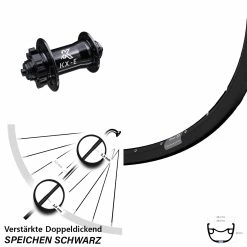 Ryde Rival 23-622 ETRTO Vorderrad 29 Zoll Mit KX-E Nabe Schnellspanner Verstärkt MTB