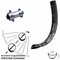 Dt-swiss 27,5+ Zoll Vorderrad KX-E Silbern 15x100 Mm 6-loch DT Swiss H 612 Verstärkt