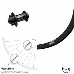 29 Zoll Vorderrad KX-E Nabe 15x100 Mm 6-loch Ryde Rival 23-622 ETRTO