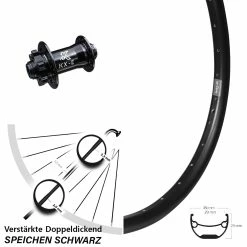 Vorderrad 27,5 Zoll Ryde Andra 29-584 ETRTO Verstärkt Mit KX-E Nabe 15x100 Mm 6-loch