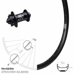 26 Zoll Vorderrad KX-E Nabe 5x100 Mm 6-loch Ryde Andra 29-559 ETRTO