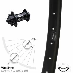 Vorderrad Ryde Rival 35 Disc KX-E 6-loch Nabe Schnellspanner