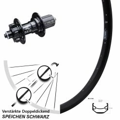 Ryde Andra 40 Disc Hinterrad 26 Zoll Mit Verstärkter KX-E Nabe 5x135 Mm 6-loch