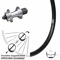 Hinterrad KX-E Nabe Silbern 5x135 Mm 6-loch 11-fach Ryde Andra 29 Zoll Heavy Duty