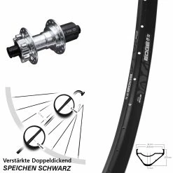 Hinterrad Ryde Edge M30 OS 27,5 Zoll KX-E Nabe Silbern 12x142 Mm 6-loch 11-fach
